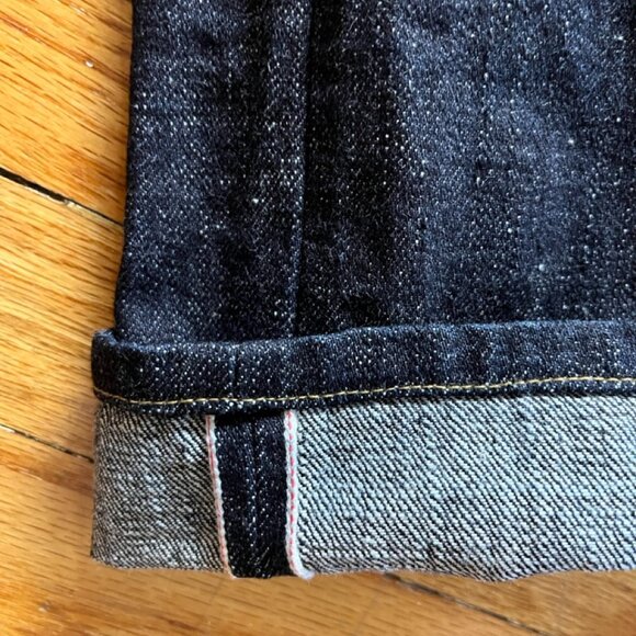 Brain Dead Type 00 15.5oz Selvedge Denim Jeans Indigo Wide Relaxed Mens - Picture 10 of 12